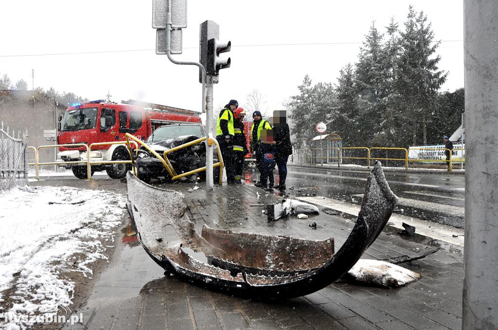 Kolizja osobówek w Kołaczkowie