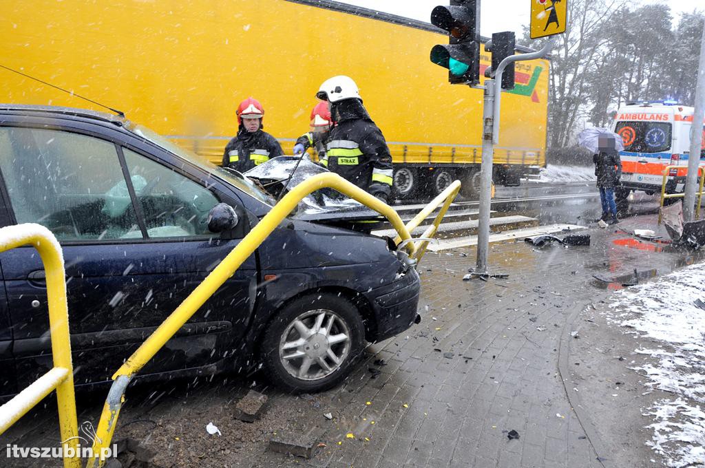 Kolizja osobówek w Kołaczkowie