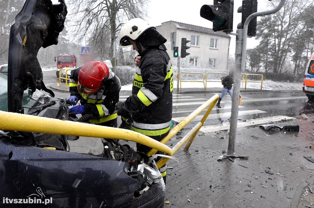 Kolizja osobówek w Kołaczkowie