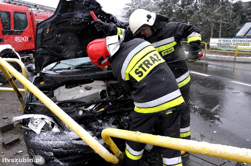 Kolizja osobówek w Kołaczkowie