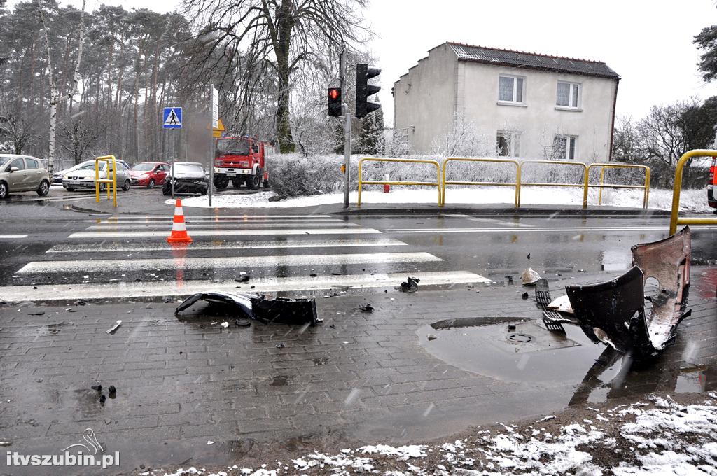 Kolizja osobówek w Kołaczkowie