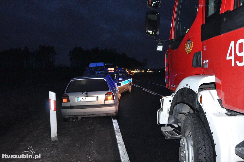 Zdarzenie drogowe z udziałem trzech samochodów w Szkocji