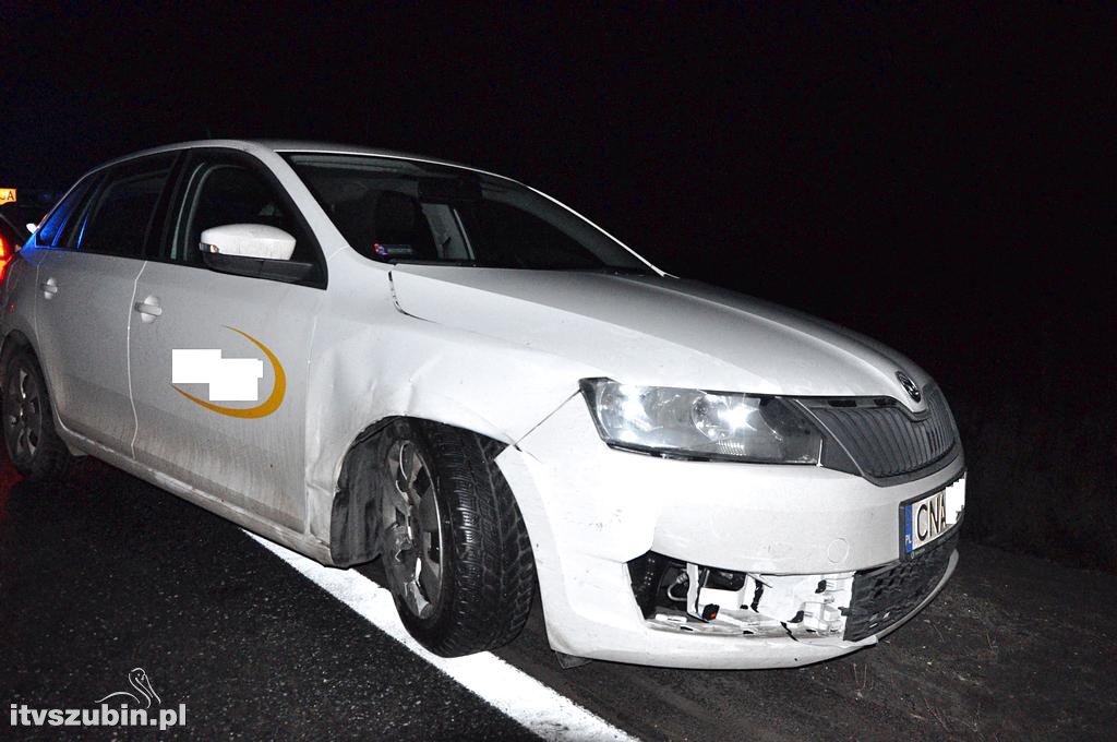 Zdarzenie drogowe z udziałem trzech samochodów w Szkocji