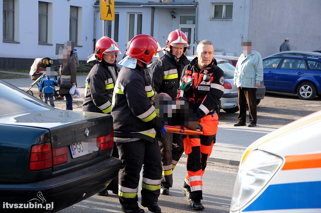 Kolizja w Szubinie przy Placu Wolności