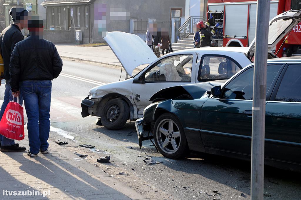 Kolizja w Szubinie przy Placu Wolności