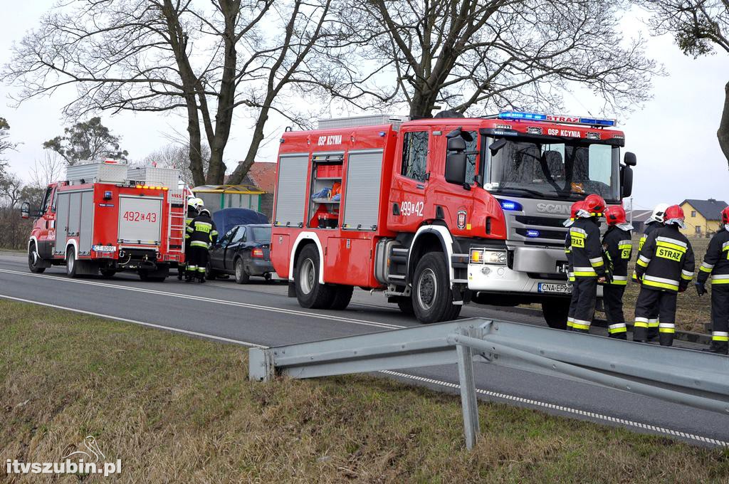 Zdarzenie drogowe koło Kcyni