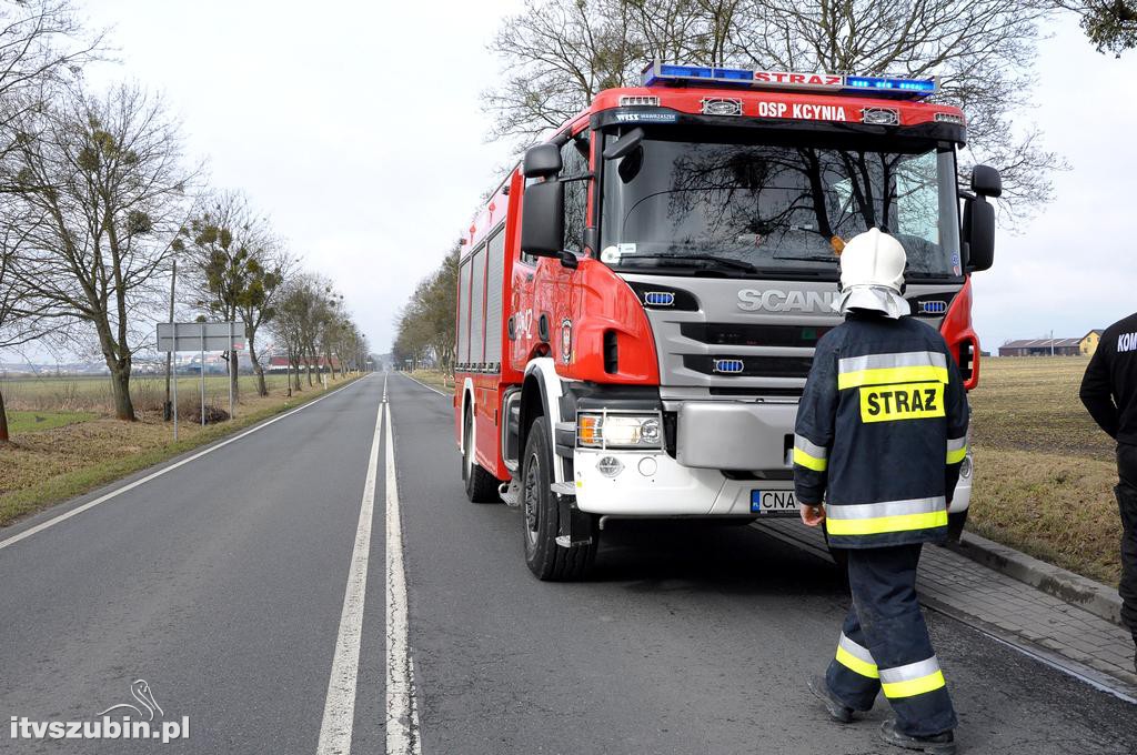 Zdarzenie drogowe koło Kcyni
