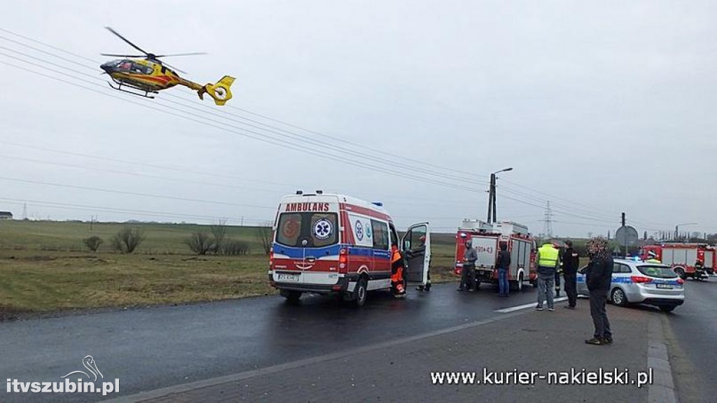 Wypadek na skrzyżowaniu ul. Mroteckiej z DK10