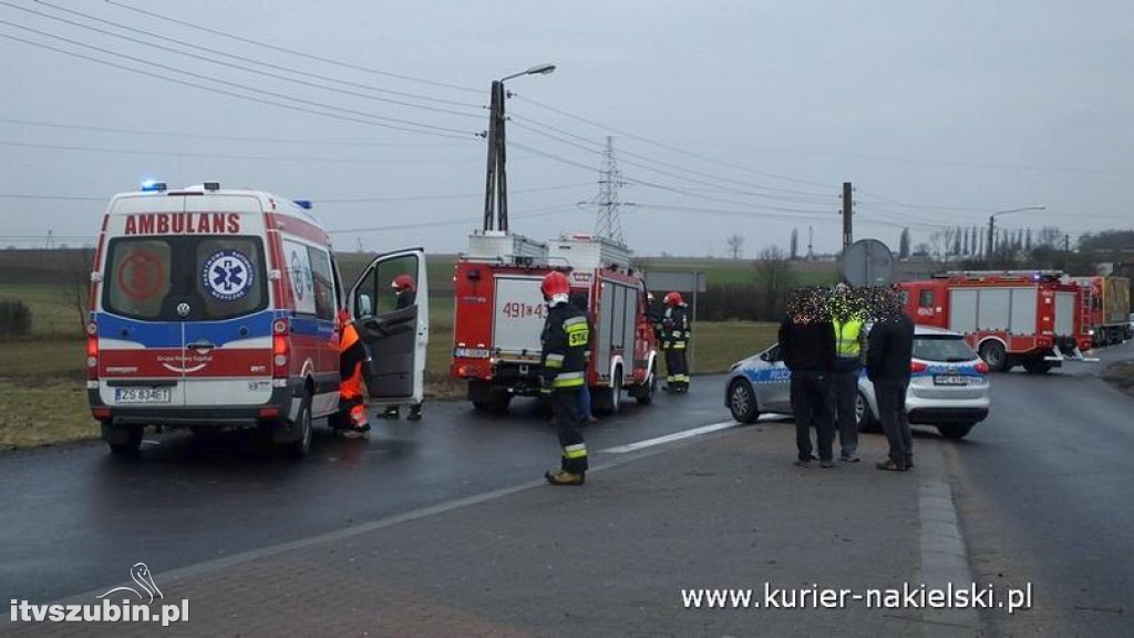 Wypadek na skrzyżowaniu ul. Mroteckiej z DK10