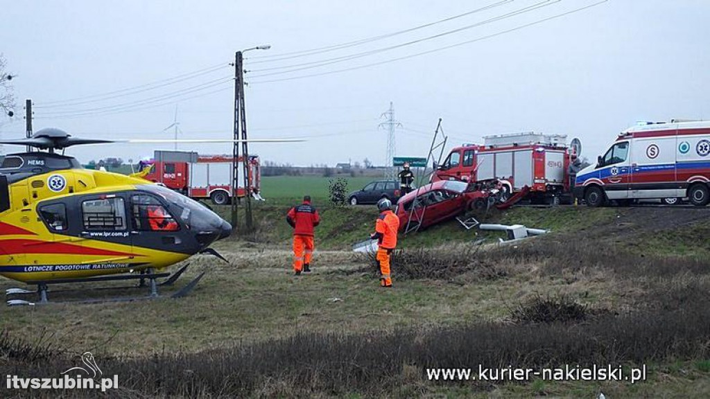 Wypadek na skrzyżowaniu ul. Mroteckiej z DK10