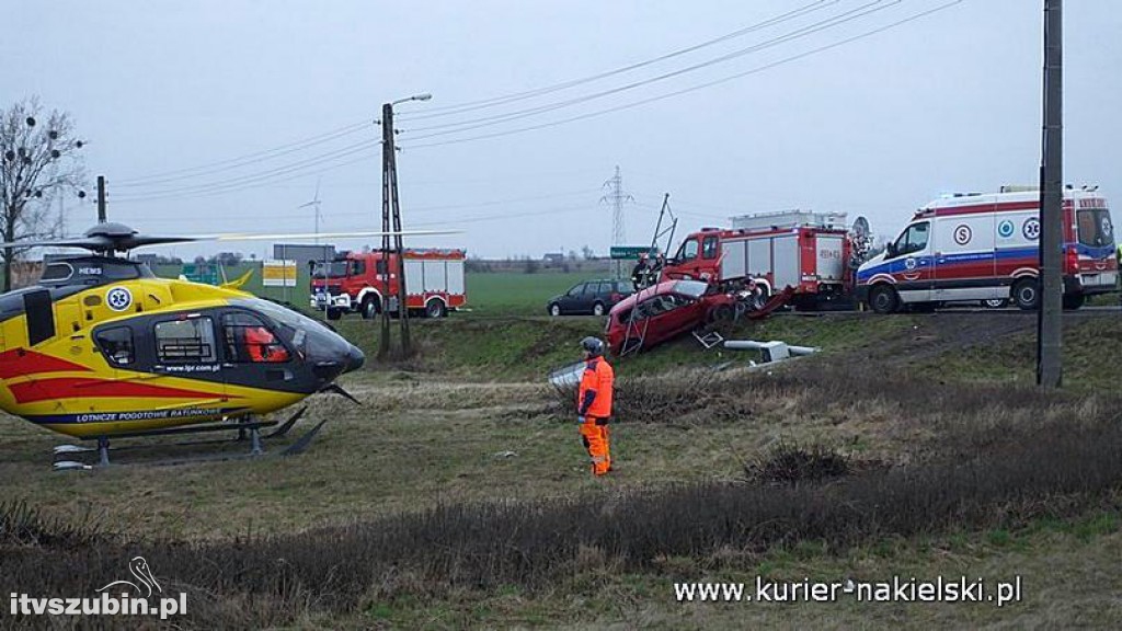 Wypadek na skrzyżowaniu ul. Mroteckiej z DK10