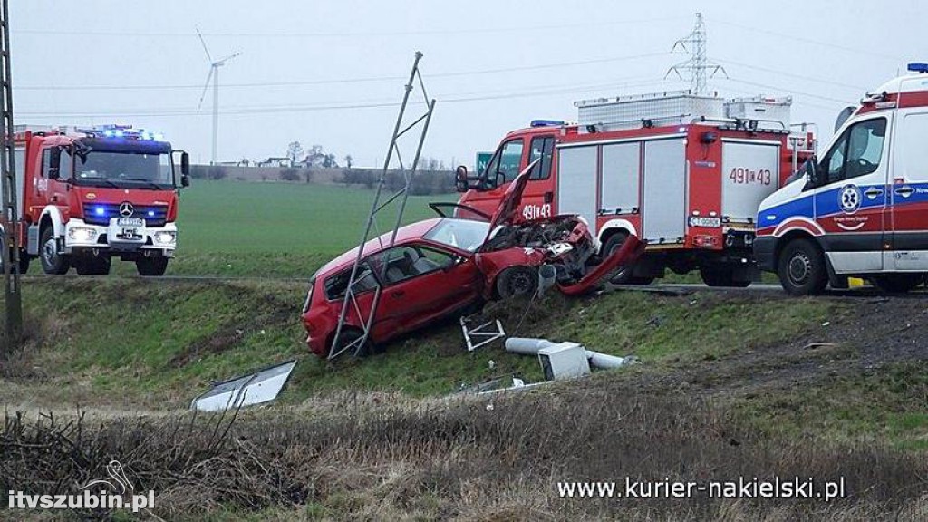 Wypadek na skrzyżowaniu ul. Mroteckiej z DK10