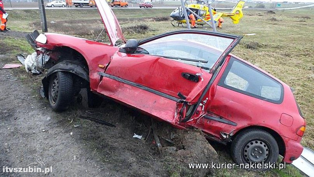 Wypadek na skrzyżowaniu ul. Mroteckiej z DK10