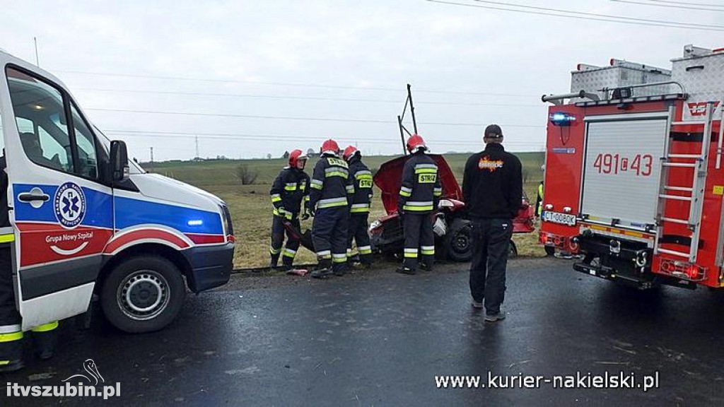 Wypadek na skrzyżowaniu ul. Mroteckiej z DK10