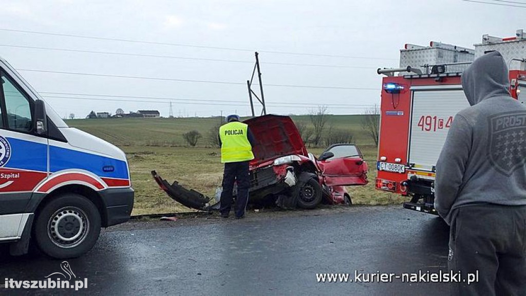 Wypadek na skrzyżowaniu ul. Mroteckiej z DK10