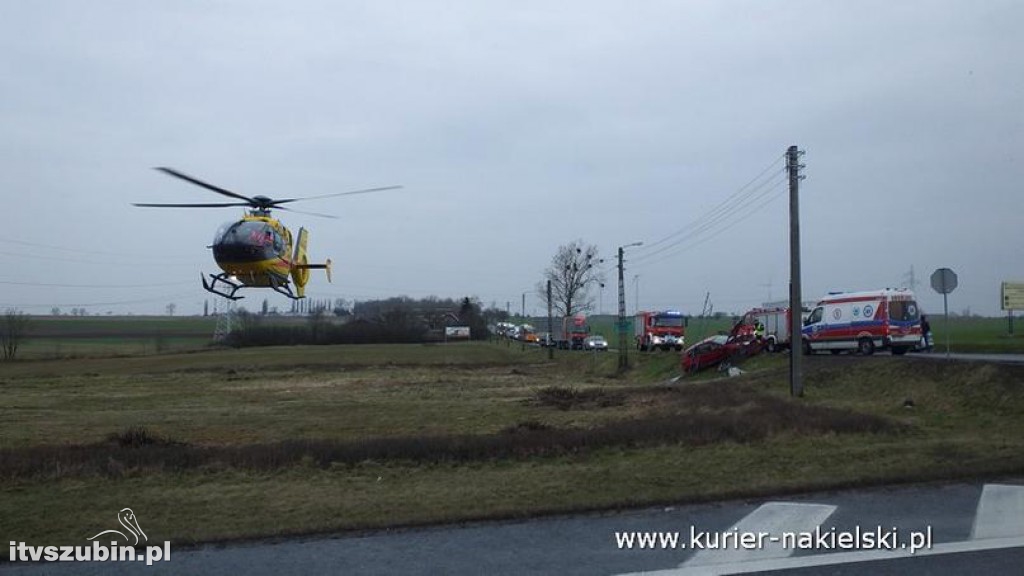 Wypadek na skrzyżowaniu ul. Mroteckiej z DK10
