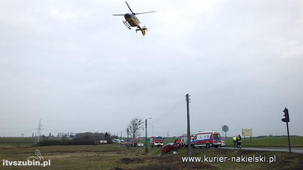 Wypadek na skrzyżowaniu ul. Mroteckiej z DK10