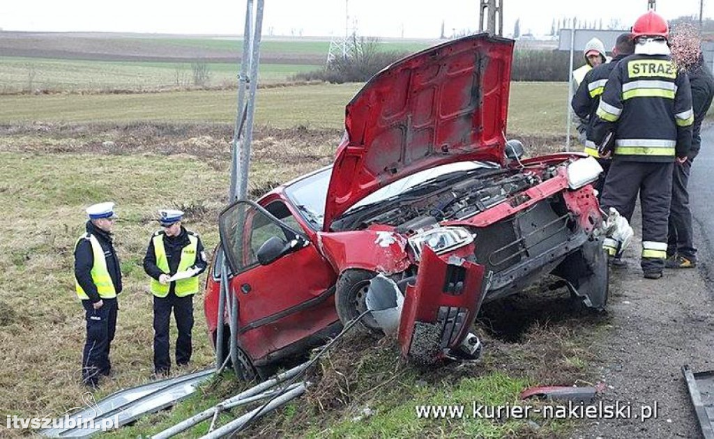 Wypadek na skrzyżowaniu ul. Mroteckiej z DK10