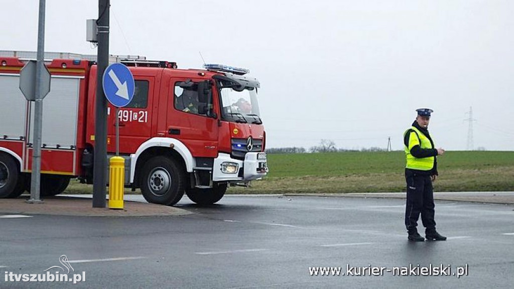 Wypadek na skrzyżowaniu ul. Mroteckiej z DK10