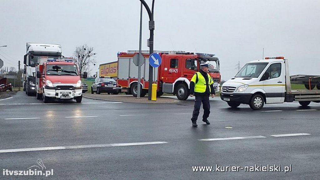 Wypadek na skrzyżowaniu ul. Mroteckiej z DK10