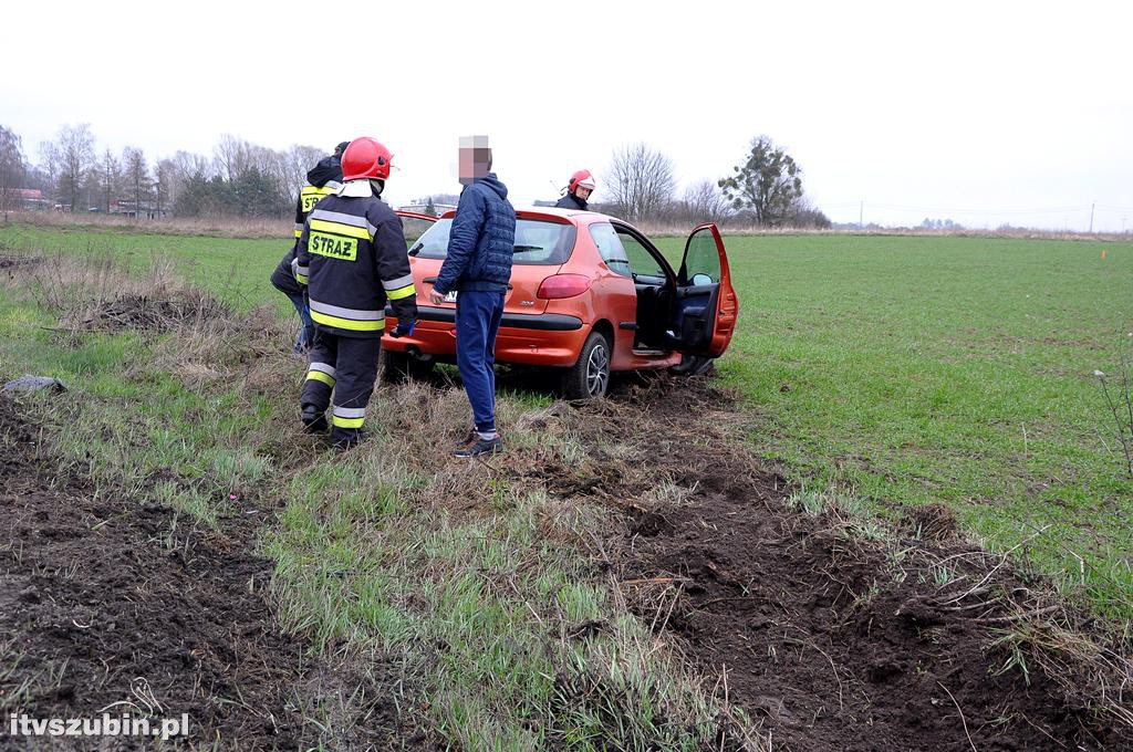 Kolizja dwóch osobówek w Łachowie DK5