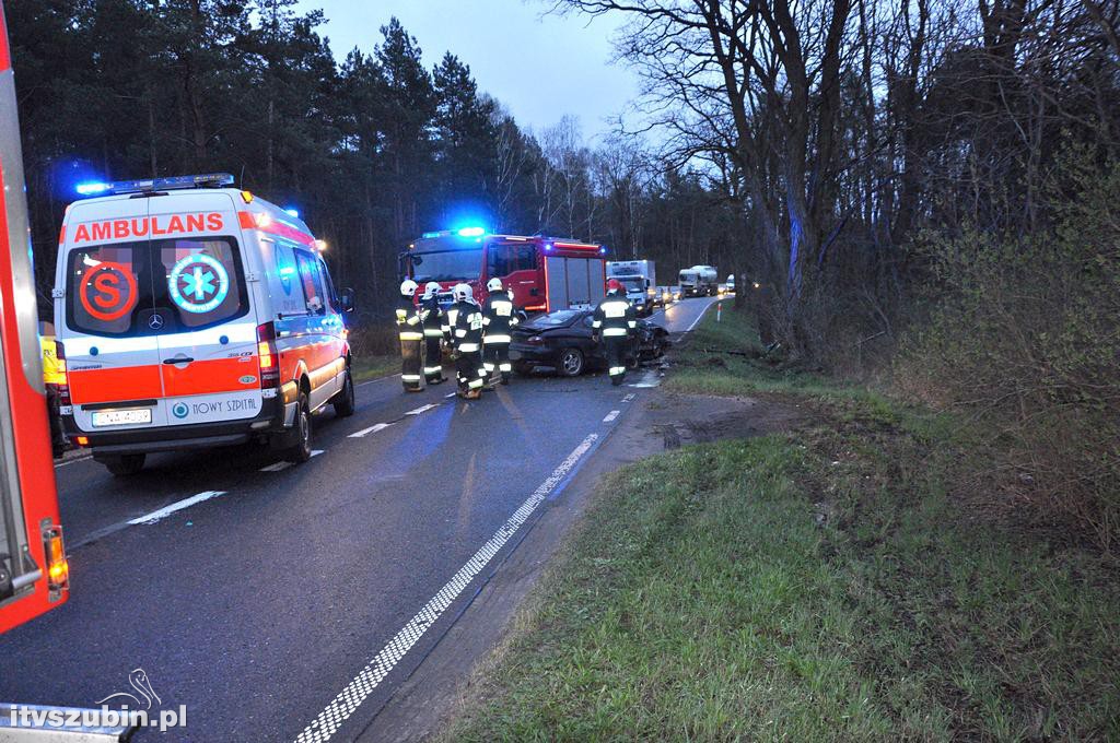 Poranny wypadek w Drogosławiu