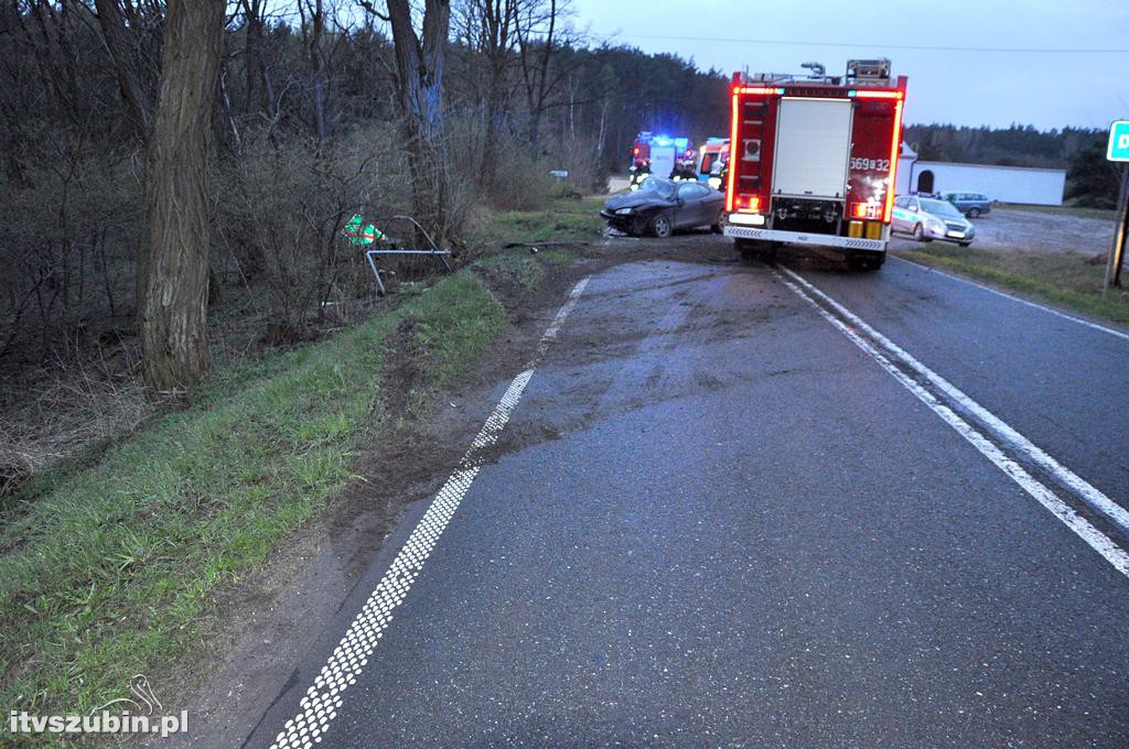 Poranny wypadek w Drogosławiu