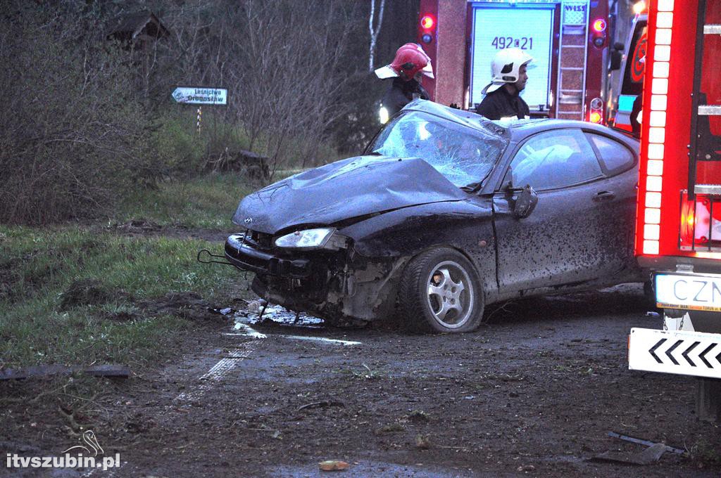 Poranny wypadek w Drogosławiu