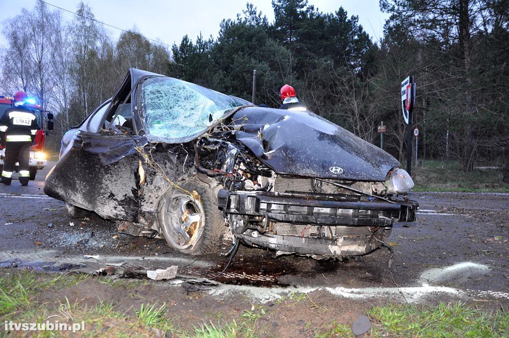 Poranny wypadek w Drogosławiu