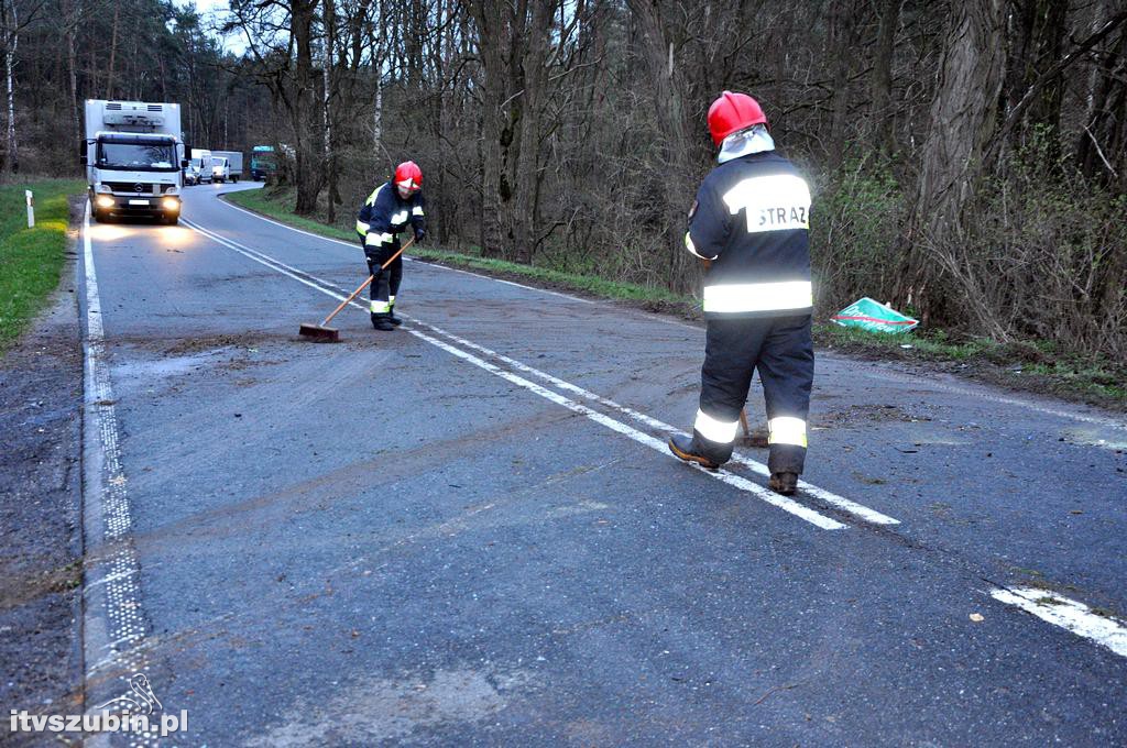 Poranny wypadek w Drogosławiu
