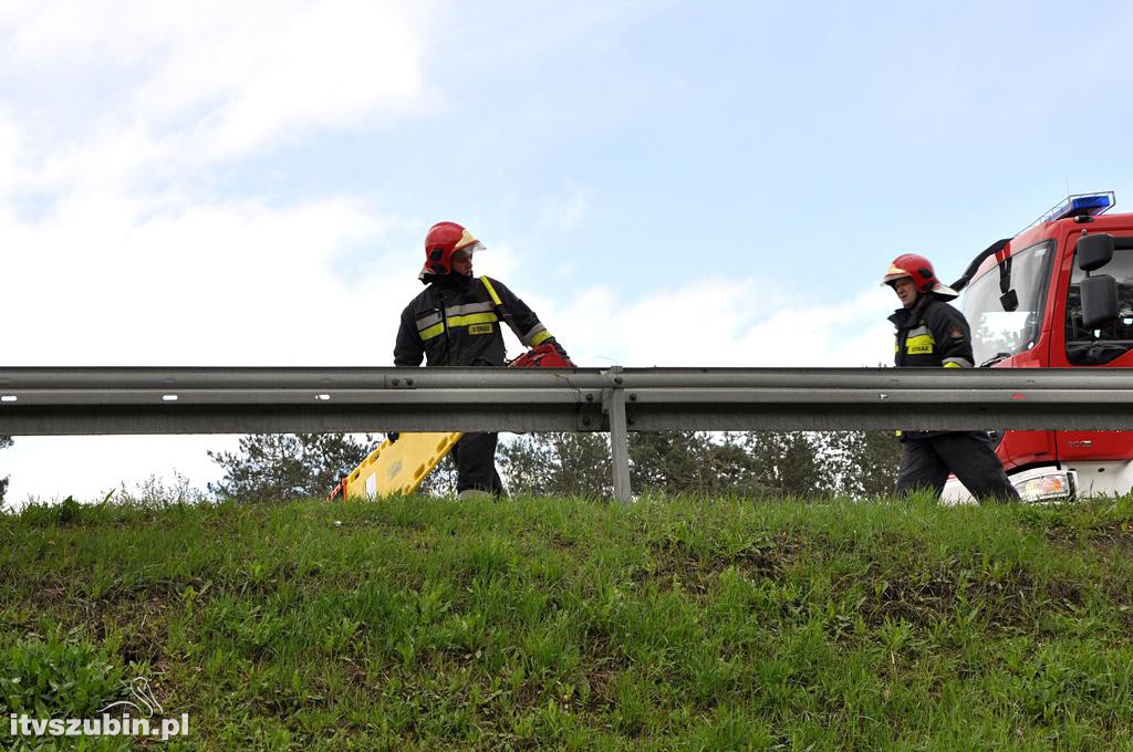 Kolizja dwóch osobówek na obwodnicy Szubina (DK5)