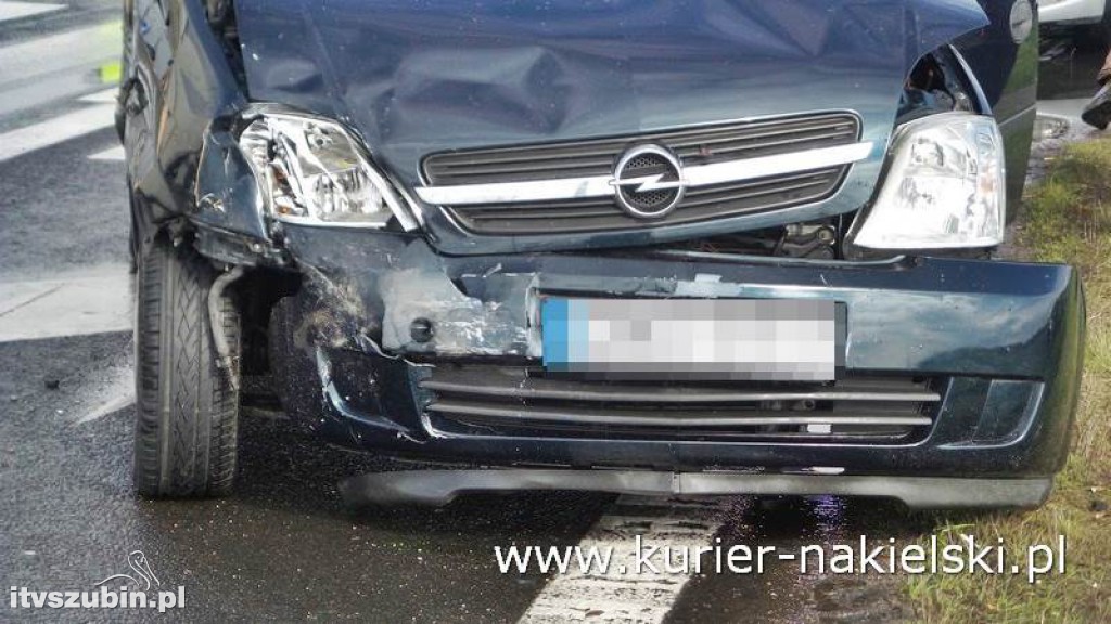 Wypadek na skrzyżowaniu ul. Karnowskiej z obwodnicą Nakła