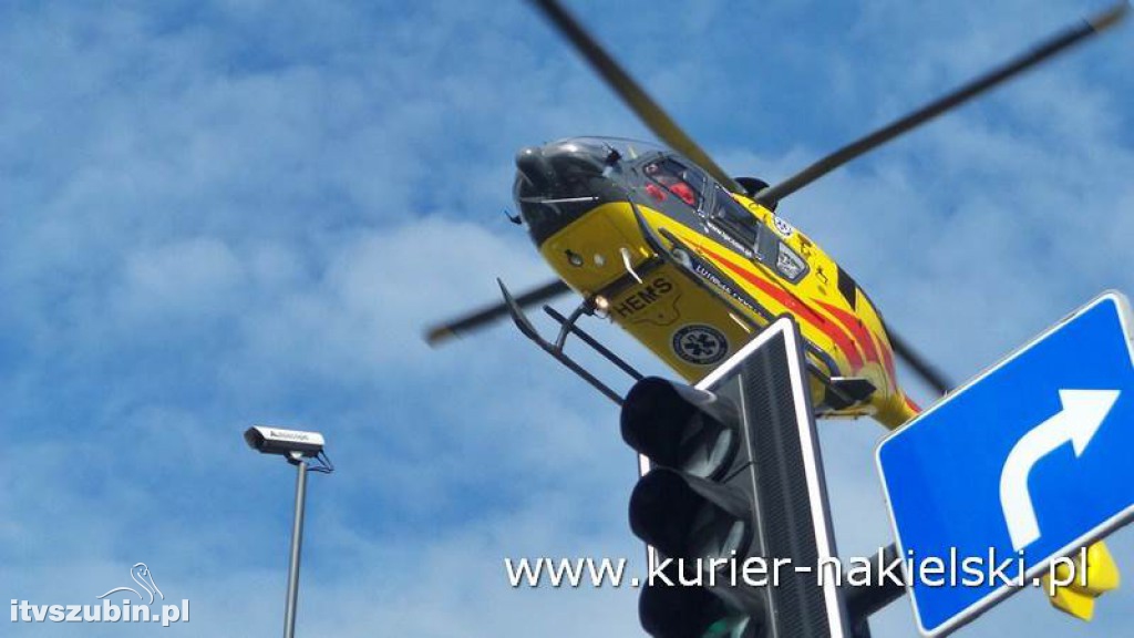 Wypadek na skrzyżowaniu ul. Karnowskiej z obwodnicą Nakła