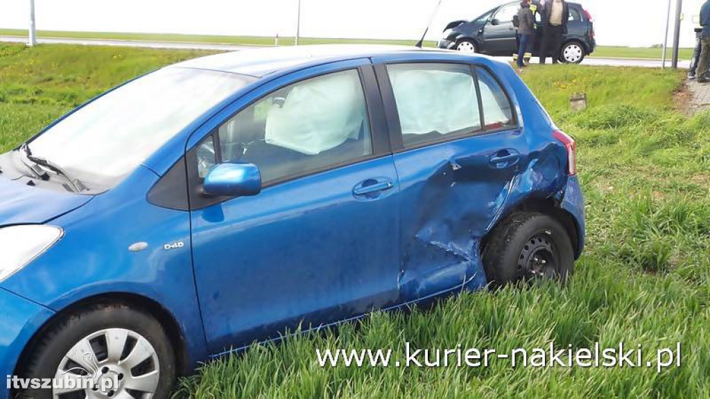 Wypadek na skrzyżowaniu ul. Karnowskiej z obwodnicą Nakła