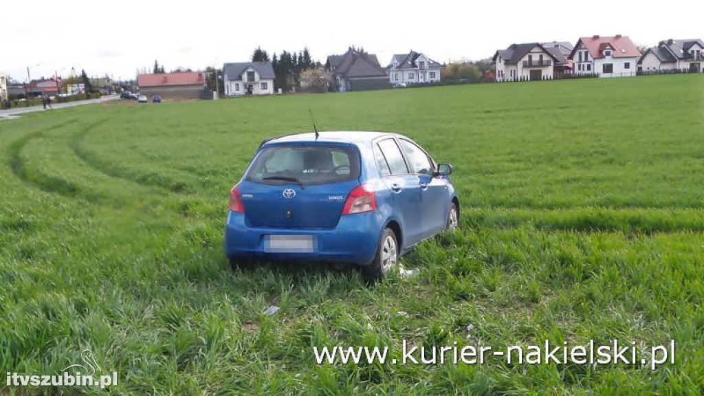 Wypadek na skrzyżowaniu ul. Karnowskiej z obwodnicą Nakła