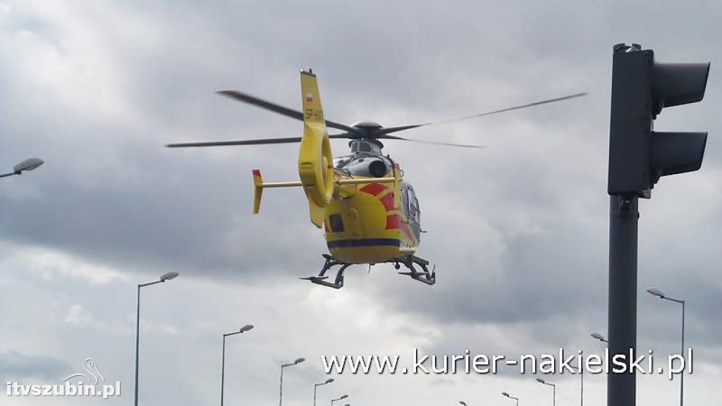 Wypadek na skrzyżowaniu ul. Karnowskiej z obwodnicą Nakła