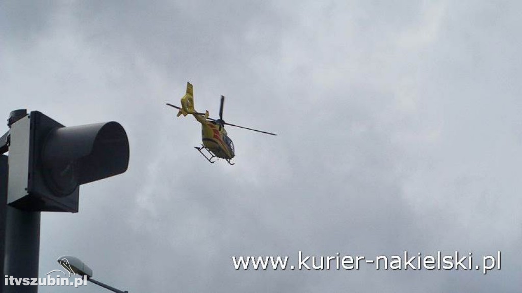 Wypadek na skrzyżowaniu ul. Karnowskiej z obwodnicą Nakła