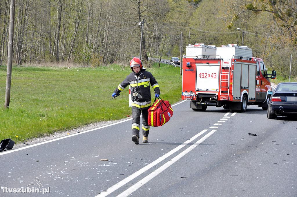 Kolizja dwóch osobówek w Szubinie Wsi (DW246)