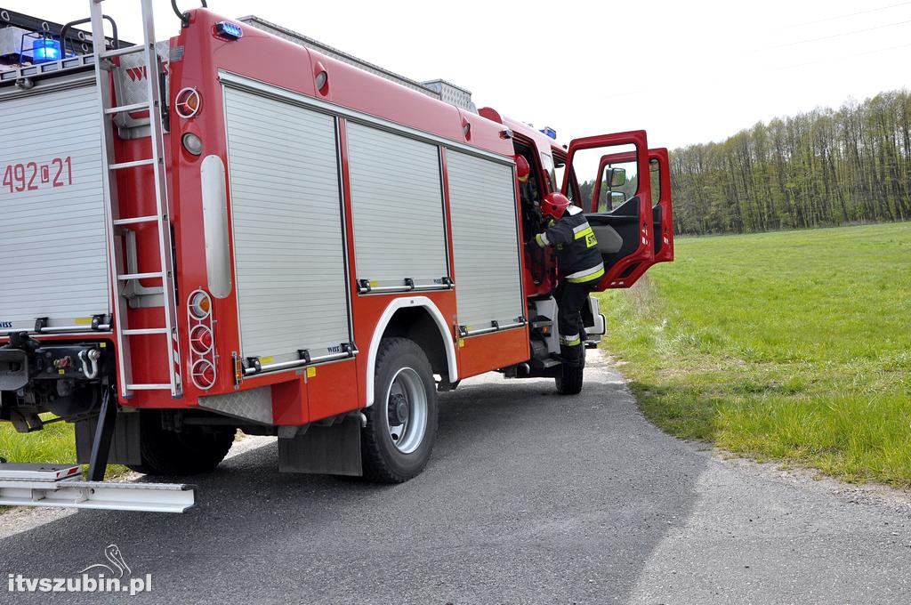 Kolizja dwóch osobówek w Szubinie Wsi (DW246)