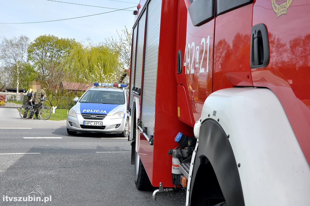 Kolizja dwóch osobówek w Szubinie Wsi (DW246)