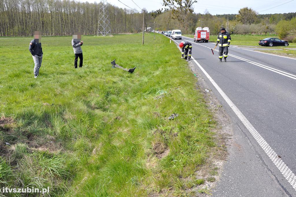 Kolizja dwóch osobówek w Szubinie Wsi (DW246)