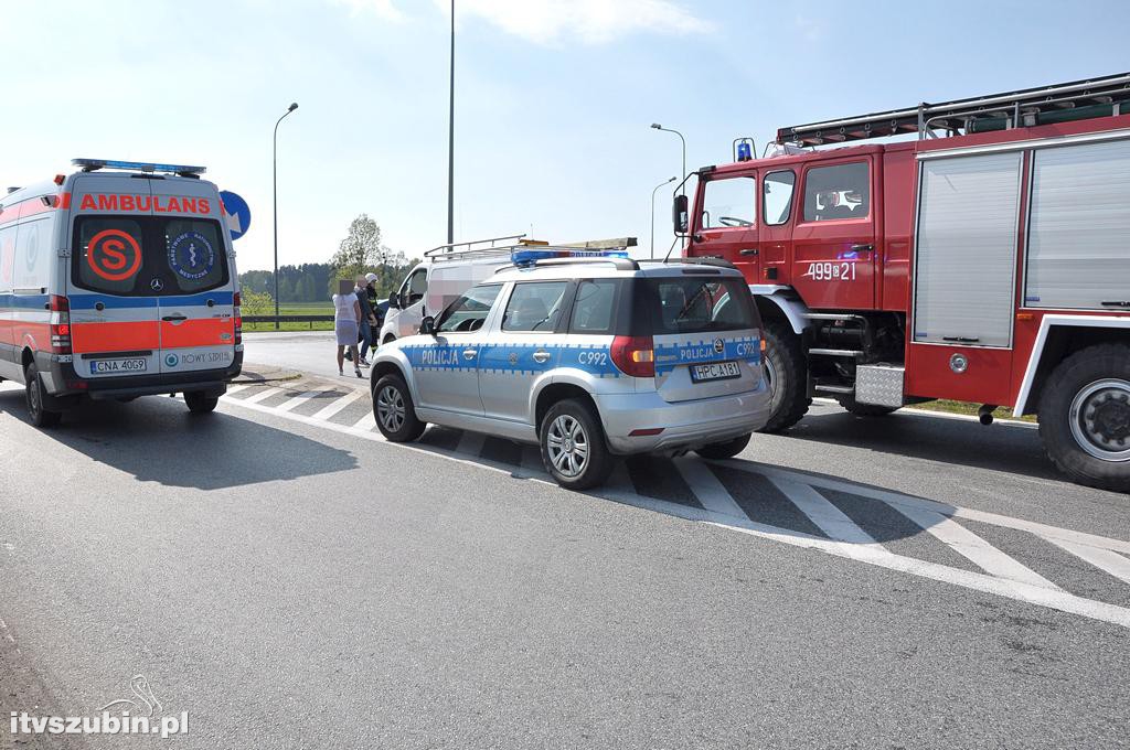 Wypadek dwóch samochodów osobowych na obwodnicy Szubina [DK5]