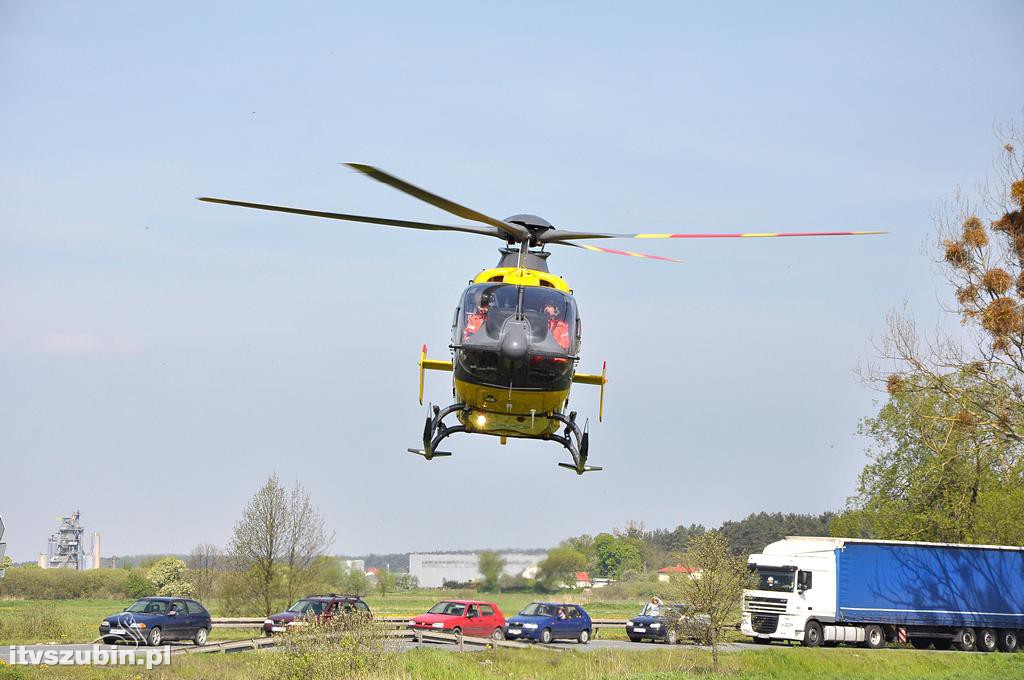 Wypadek dwóch samochodów osobowych na obwodnicy Szubina [DK5]