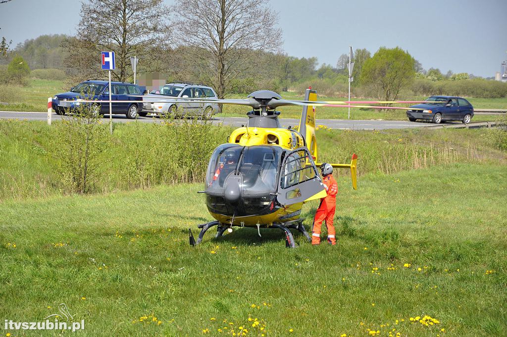Wypadek dwóch samochodów osobowych na obwodnicy Szubina [DK5]