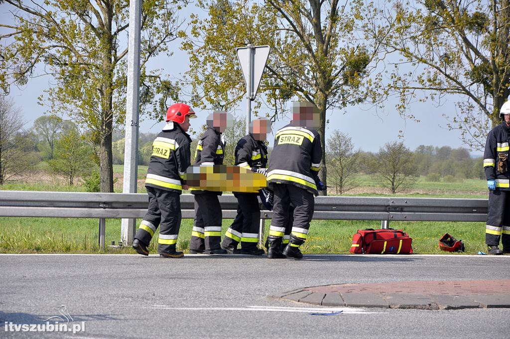 Wypadek dwóch samochodów osobowych na obwodnicy Szubina [DK5]