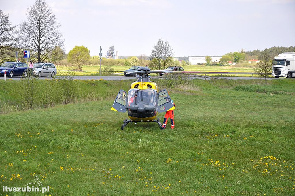 Wypadek dwóch samochodów osobowych na obwodnicy Szubina [DK5]
