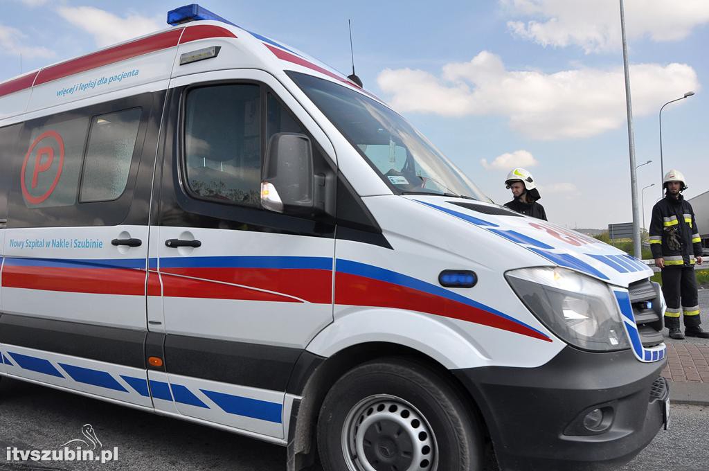Wypadek dwóch samochodów osobowych na obwodnicy Szubina [DK5]