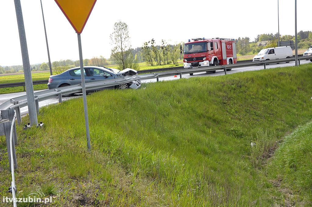 Wypadek dwóch samochodów osobowych na obwodnicy Szubina [DK5]