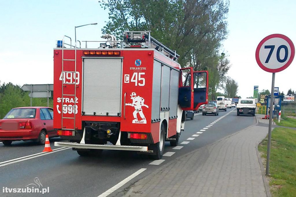 Kolizja dwóch dostawczaków w Zamościu