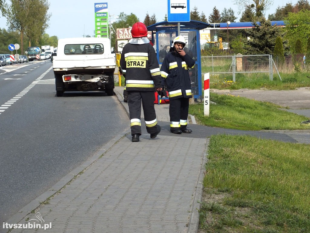 Kolizja dwóch dostawczaków w Zamościu